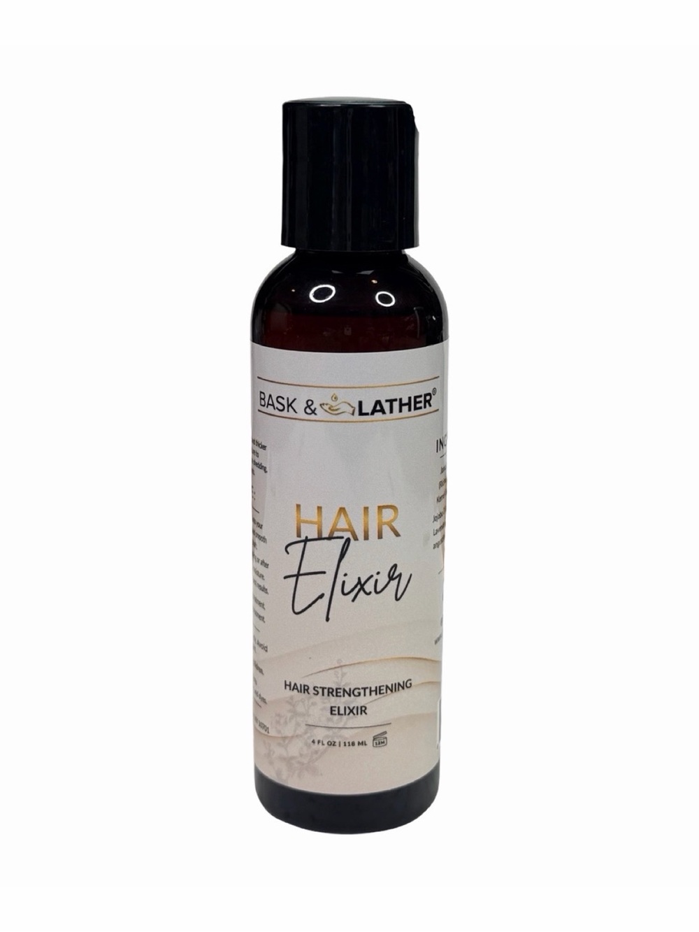Bask & Lather Hair Strengthening Elixir Oil - 4 fl oz / 118 ml